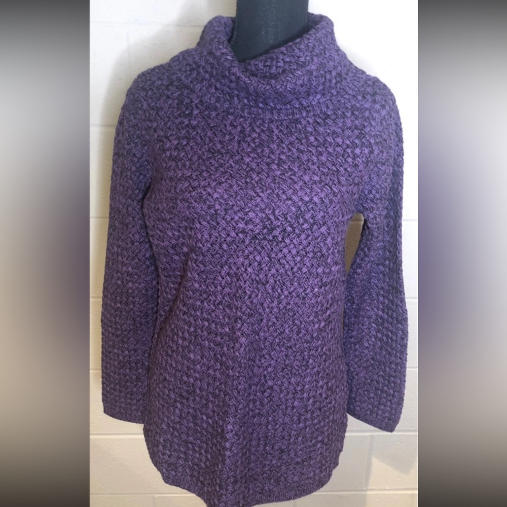 Purple and black sweater